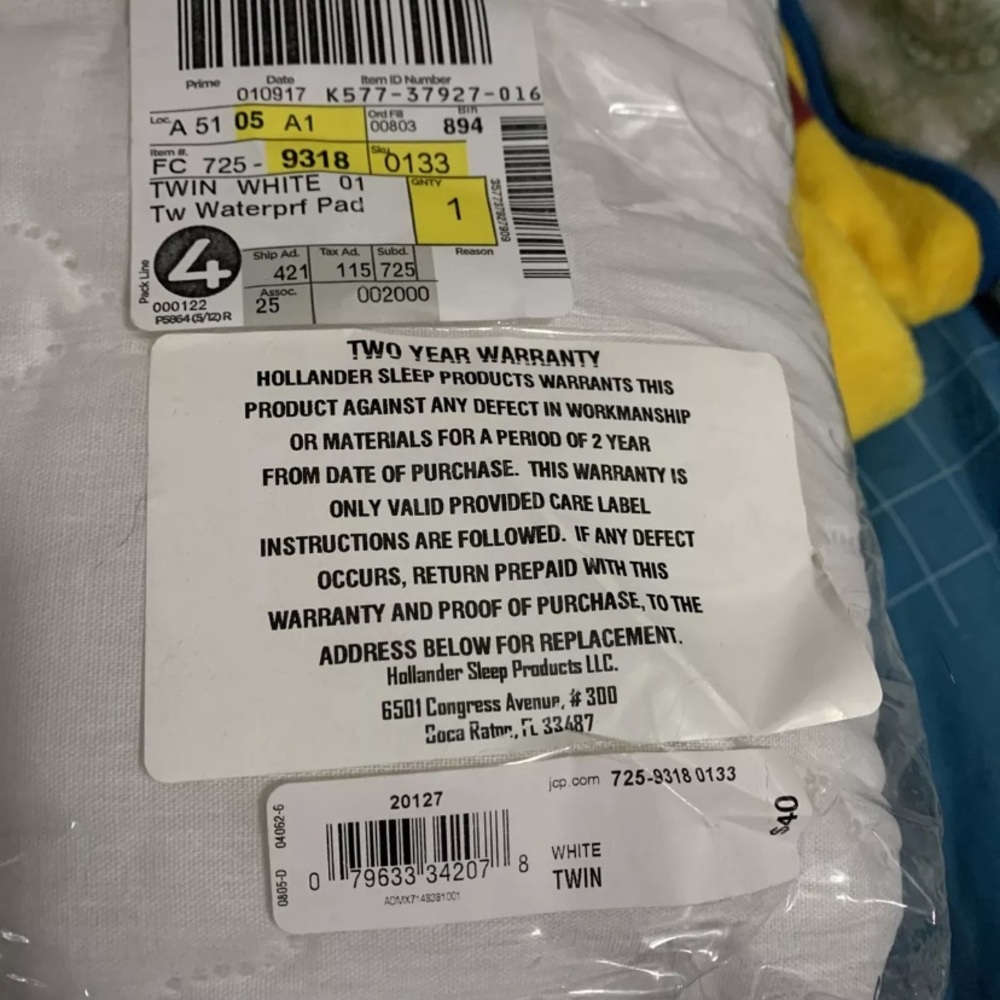 Twin Waterproof Mattress Pad